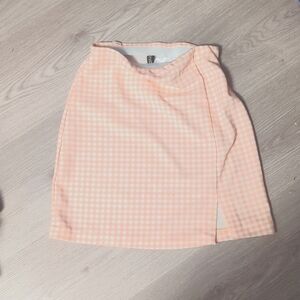 2 for $20 Never worn pink and white checkered miniskirt